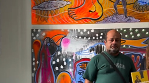 Marepe em exposição no Centro Cultural de Santo Antônio de Jesus
