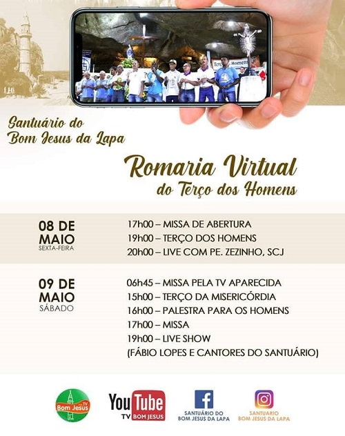 Bom Jesus da Lapa: É nesta sexta e sábado a 1ª Romaria Virtual do Brasil - noticias, destaque, bom-jesus-da-lapa