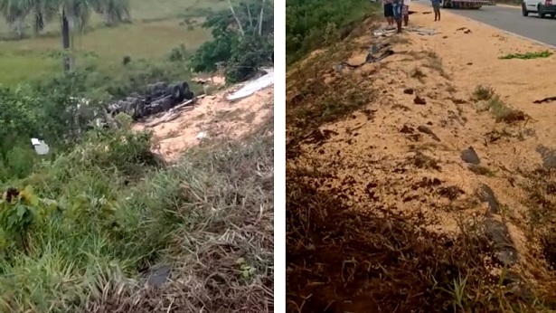 Colisão entre camionete e carreta deixa vítimas fatais próximo ao Entroncamento de Valença - presidente-tancredo-neves, destaque, transito