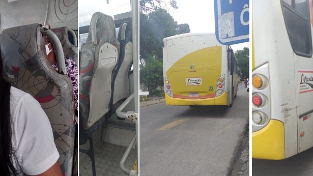 SAJ: Usuária do transporte coletivo registra sujeira em ônibus - saj, noticias, destaque