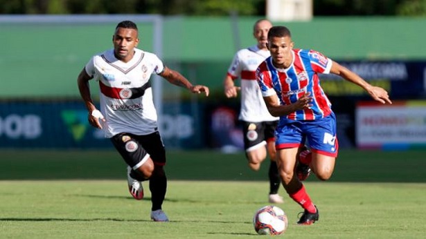 Bahia vence o Atlético de Alagoinhas e segue vivo na briga pelo G-4 do Baianão - esporte