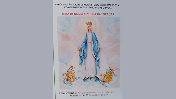 Mutuípe: Paróquia São Roque se prepara para a festa de Nossa Senhora das Graças - mutuipe, destaque, catolico