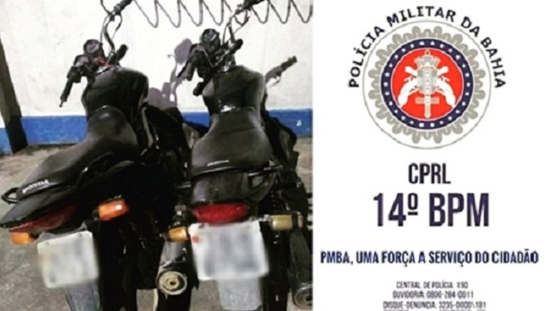 SAJ: Motocicletas roubadas são recuperadas no Açougue Velho - saj, policia, destaque, bahia