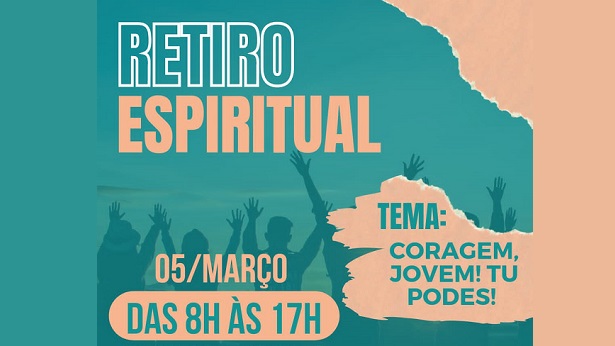 SAJ: É neste sábado (05) o primeiro Retiro Espiritual do JCC - Jovens Conectados com Cristo - saj, destaque, catolico