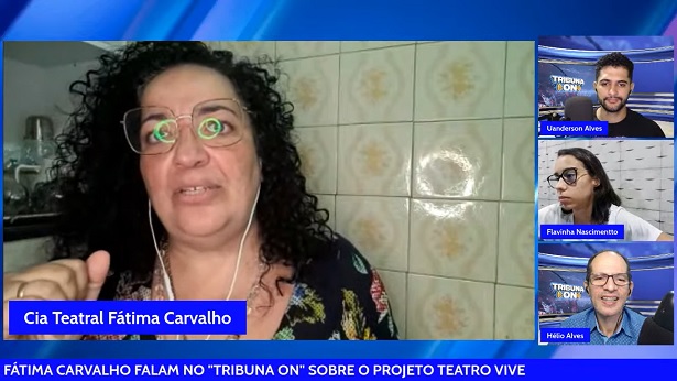 FLAVINHA NASCIMENTO E FÁTIMA CARVALHO FALARAM SOBRE O PROJETO TEATRO VIVE - tribuna-on, destaque