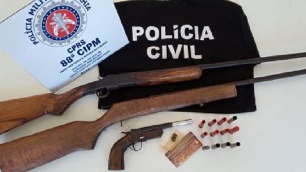 Caravelas: Polícia apreende armas, munições e maconha no distrito de Barra - policia, caravelas, bahia