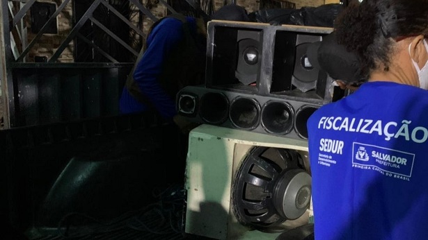 Sedur apreende 62 equipamentos de som durante fim de semana em Salvador - salvador, bahia