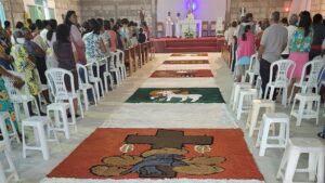 Santo Antônio de Jesus: Paróquia Nossa Senhora das Graças realizou tapete de Corpus Christi - saj, noticias, catolico