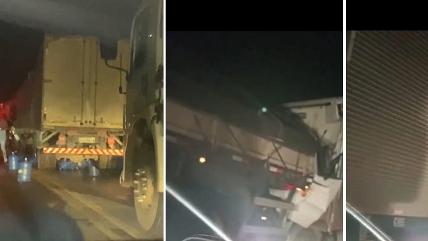 Acidente entre caminhões e carreta deixa feridos na BR-101, entre Conceição do Almeida e Dom Macedo - noticias, destaque, transito