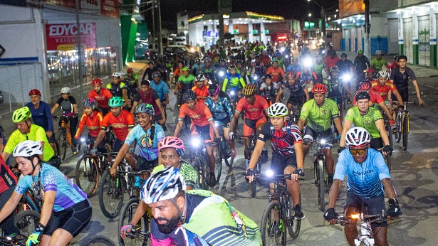 SAJ: Pedal em alusão à Semana Municipal do Ciclismo reúne centenas de ciclistas - saj, noticias, esporte