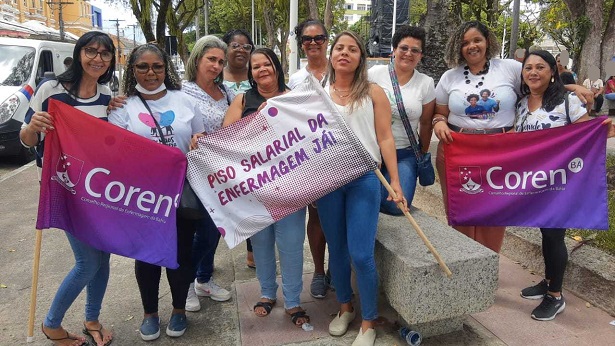 Profissionais de enfermagem voltam a se mobilizar em prol do piso salarial em Salvador - salvador, noticias, bahia