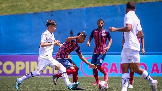 Bahia dá adeus à Copa São Paulo de Futebol Júnior após levar goleada do Santos - esporte