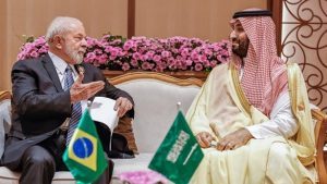 Em encontro com o presidente Lula, príncipe herdeiro da Arábia Saudita aponta interesse do país em investir no Brasil - brasil