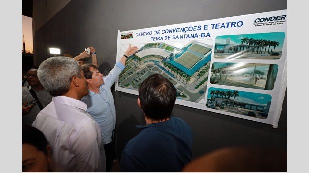 Feira de Santana: Obras do novo centro de convenções e teatro são iniciadas; investimento do Estado é de R$ 56 milhões - feira-de-santana, bahia