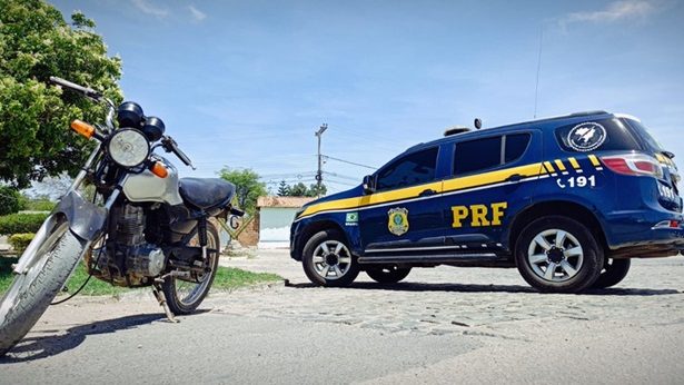 Poções: PRF apreende motocicleta com numeração adulterada durante Operação Argos Fase VII - pocoes