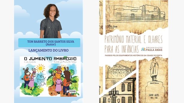 Castro Alves: Alunos de escola municipal produzem obra literária PATRIMÔNIO MATERIAL E OLHARES PARA AS INFÂNCIAS - noticias, destaque, castro-alves