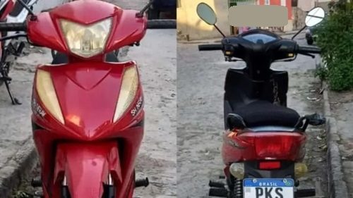 Motocicleta foi furtada em SAJ nesta sexta-feira (13) - saj