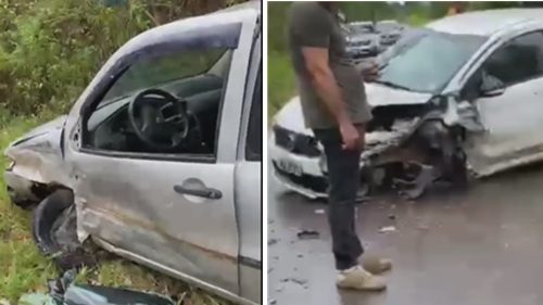 Morador de São Miguel das Matas e médico de Brejões sofrem colisão entre carros em Varzedo - varzedo, destaque, transito