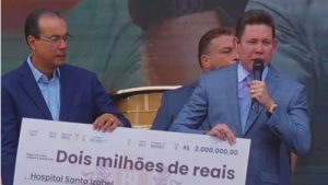 Salvador: Bispo Bruno Leonardo doa R$ 2 milhões arrecadados em evento para hospital - bahia