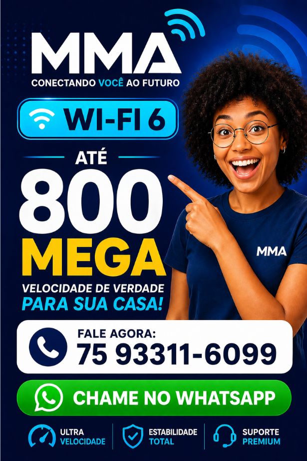 Internet até 800 Mega - MMA