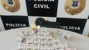 Apreensão de ampolas de Mounjaro em operação da Polícia Civil em Vitória da Conquista