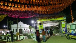 Portal de entrada do São Pedro da Sapucaia, festa tradicional realizada na zona rural de Santo Antônio de Jesus.