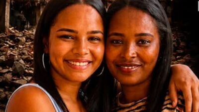 Talita e Diana, vítimas de explosão de gás em Santo Antônio de Jesus