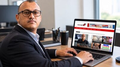 Carlos Quintino, fundador do site A Voz é Aqui, em imagem utilizada na notícia sobre sua morte aos 44 anos.