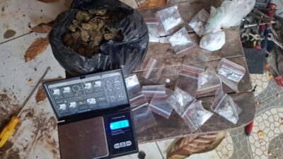 Drogas apreendidas durante a Operação Rota Oculta em Santo Antônio de Jesus e São Miguel das Matas.
