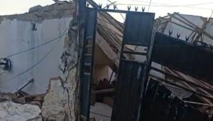 Explosão de casa na entrada do Casco, em Santo Antônio de Jesus