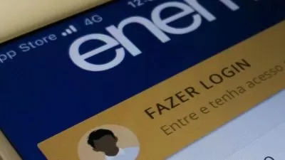 Tela de login do Enem