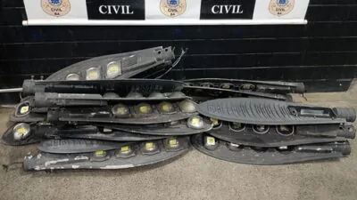 Fios de iluminação pública furtados em Santo Antônio de Jesus