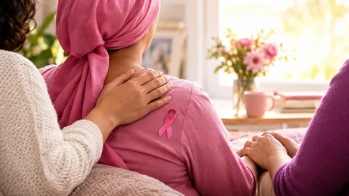MULHER EM TRATAMANETO DE CANCER DE MAMA